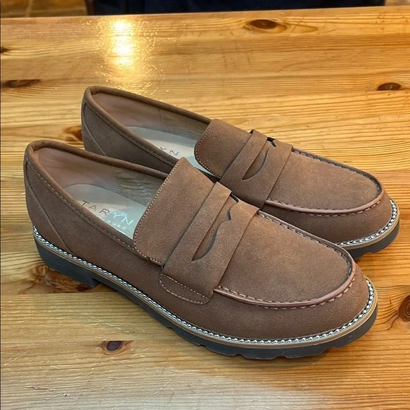 Taryn Rose | Shoes | Taryn Rose Brown Flats With Suede Penny  display picture 3